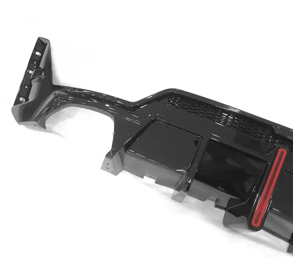 ABS Gloss Black Diffuser W/ Brake Light- BMW G20 3 Series LCI.