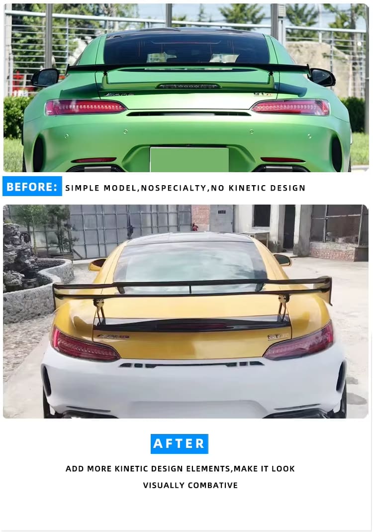 Carbon Fiber Performance Pro Style Spoiler WIng - Mercedes Benz AMG GT GTC GTR GTS.