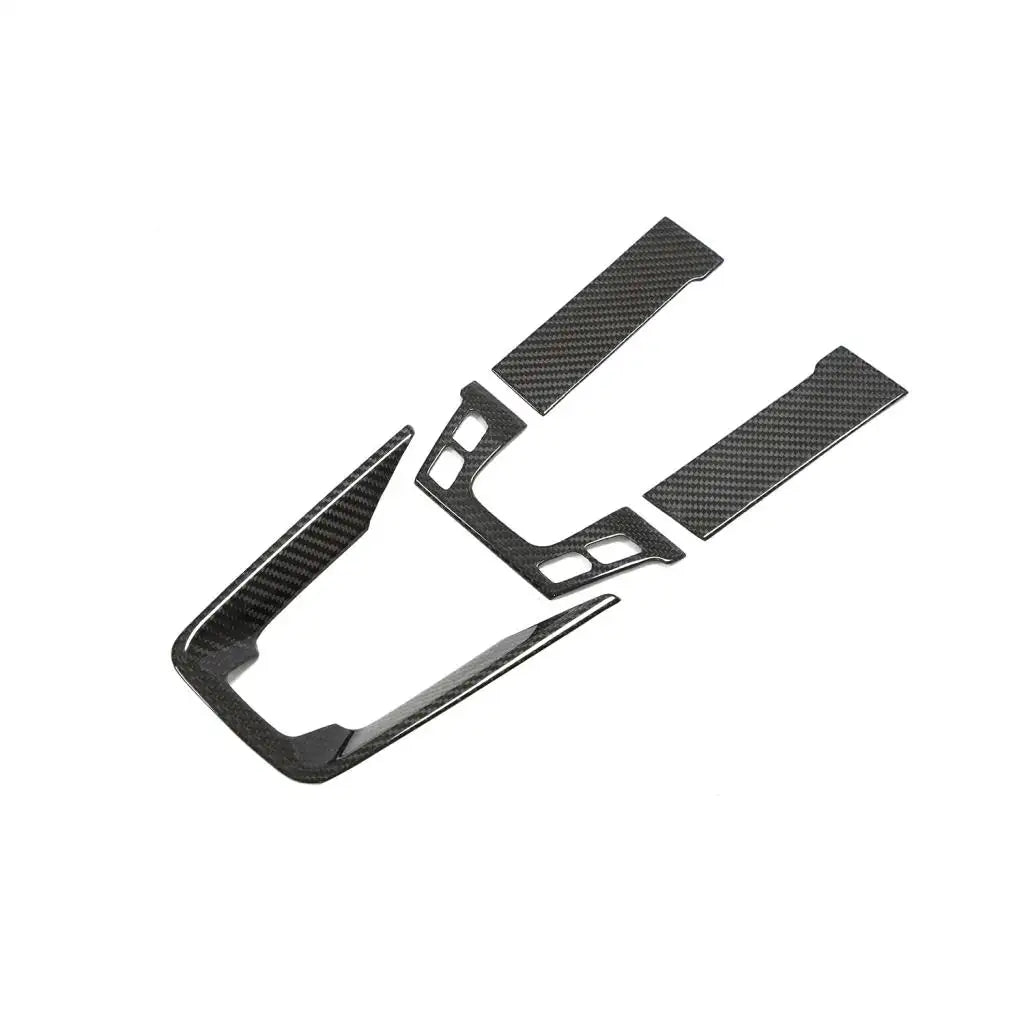 Prepreg Carbon Fiber Interior Center Console Trim Kit - Porsche Carrera 4 4S/Turbo S/Carrera 4 GTS 4S/Targa GTS 4S Coupe 2-Door 2019-2022.