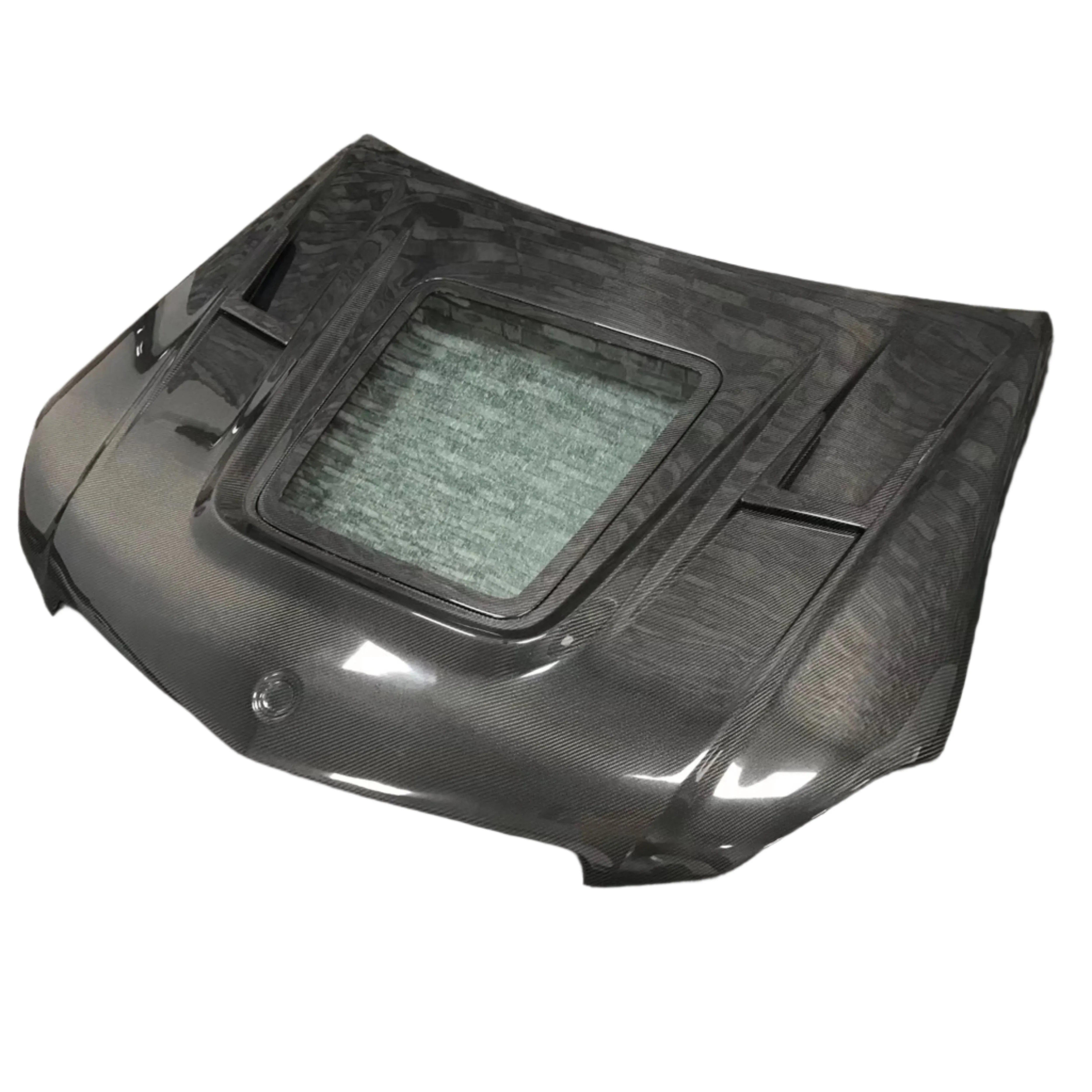 Carbon Fiber Hood w/ Transparent window - Mercedes Benz W204 C63 AMG.