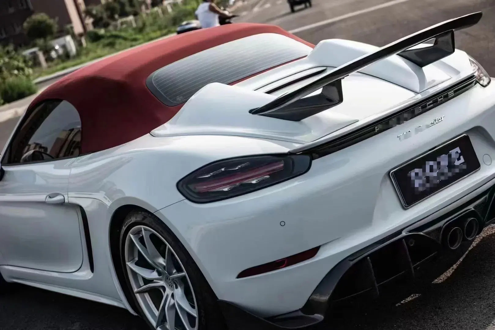 Carbon Fiber Rear Spider Wing - Porsche 718 981.