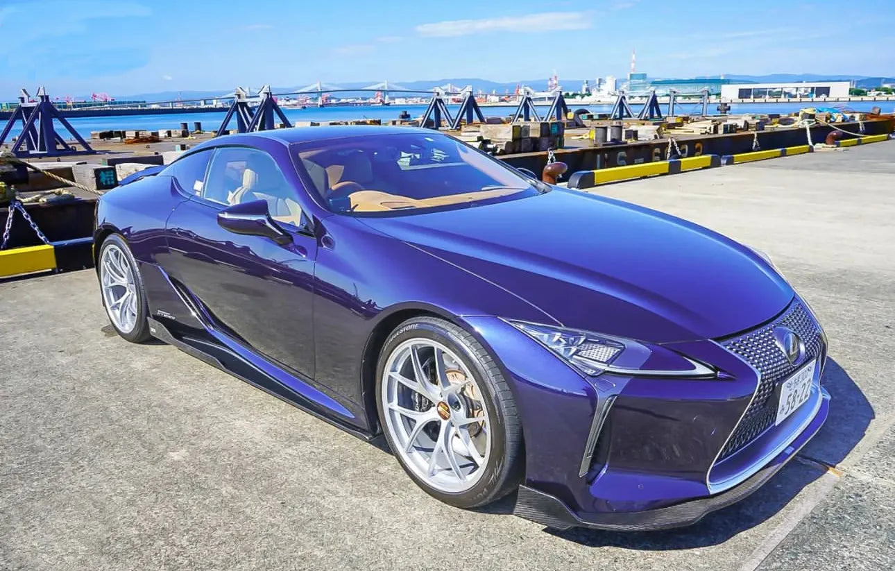 Carbon Fiber T Style Front Lip - Lexus LC500 LC500H.