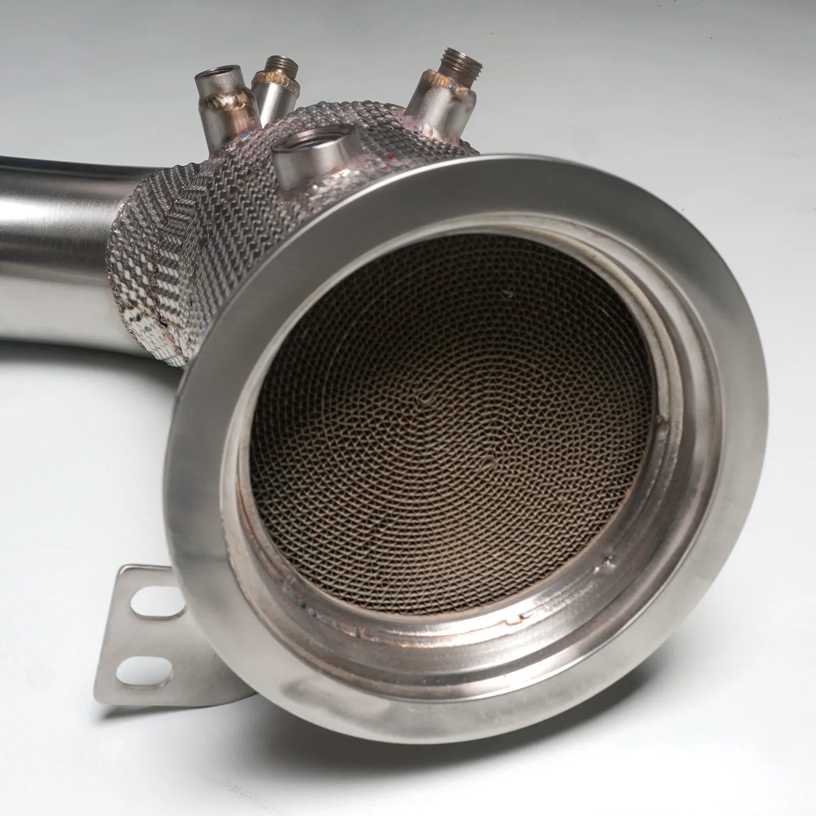High Flow Cat Less Downpipes W/ Heat Shield - Porsche 911 992 3.0T 2019-2021.