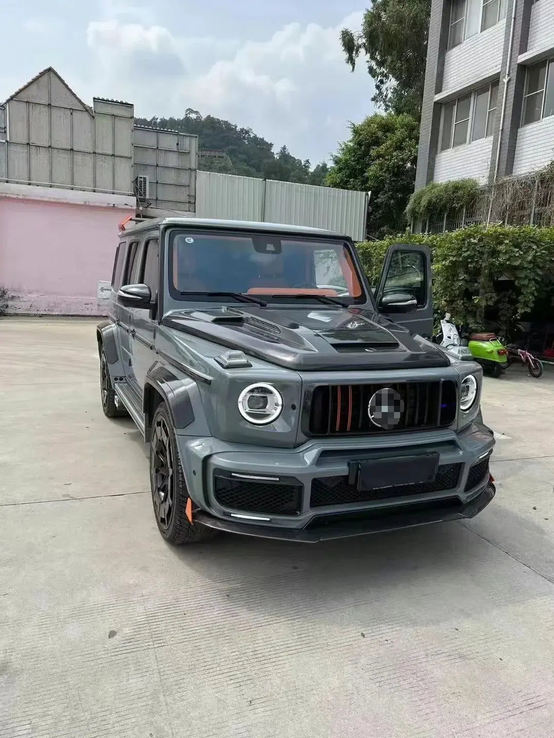 Full B900 Rocket Style Dry Carbon Fiber Body Kit Conversion upgrade - Mercedes-benz G-class G63 W464.