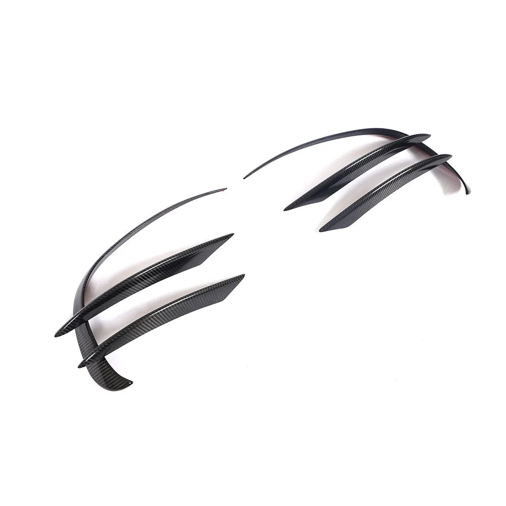 Carbon Fiber Front Bumper Fog Lamp vents- Mercedes Benz A205 C205 C43 AMG Sport 19-20.