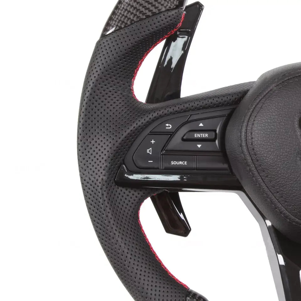 Facelift Conversion Carbon Fiber Steering Wheel complete steering wheel - Nissan GTR R35 2007-2020.