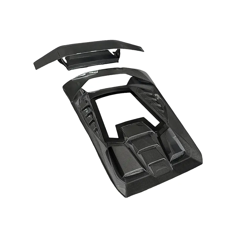 Tecnica Style Carbon Fiber Rear Engine Cover w/ Wing - Lamborghini Huracan LP580 LP610.