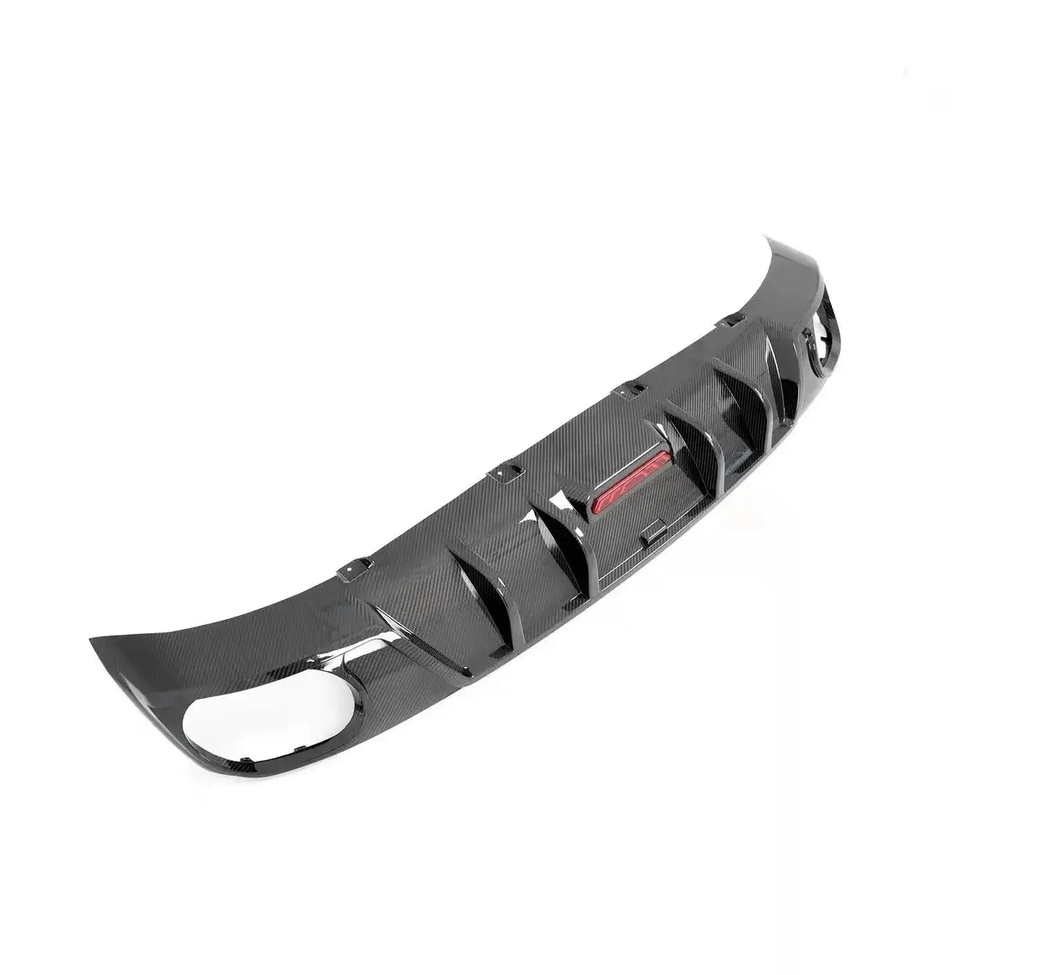 Prepreg Carbon Fiber Rear Diffuser w/led - Audi Q8 2020+.