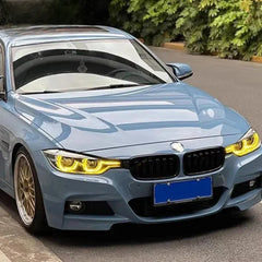 CSL Yellow DRL Headlight Modules Angel Eyes - BMW 3 Series F30 F31 LCI LED Headlight 2016-18.