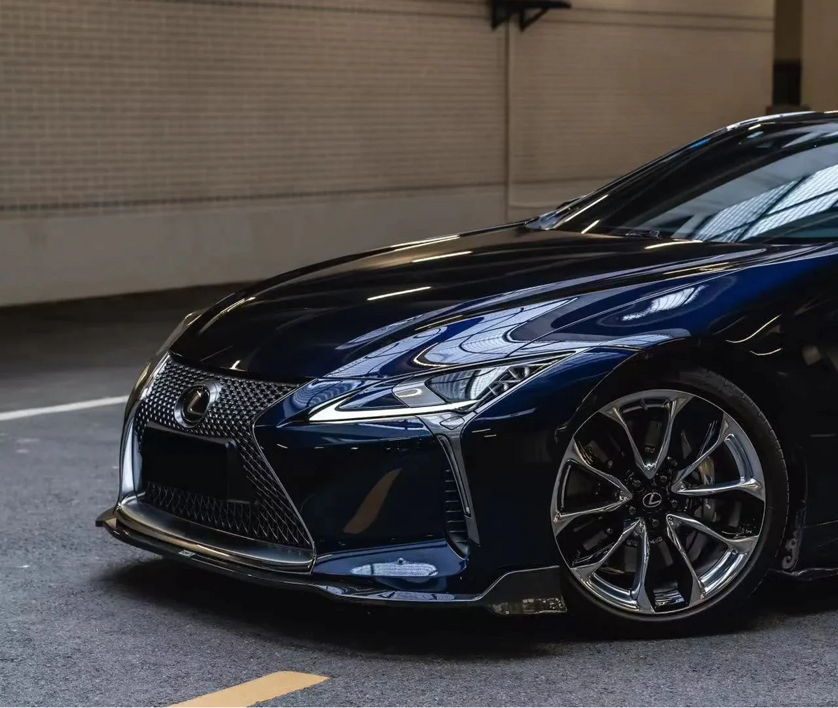 Carbon Fiber T Style Front Lip - Lexus LC500 LC500H.