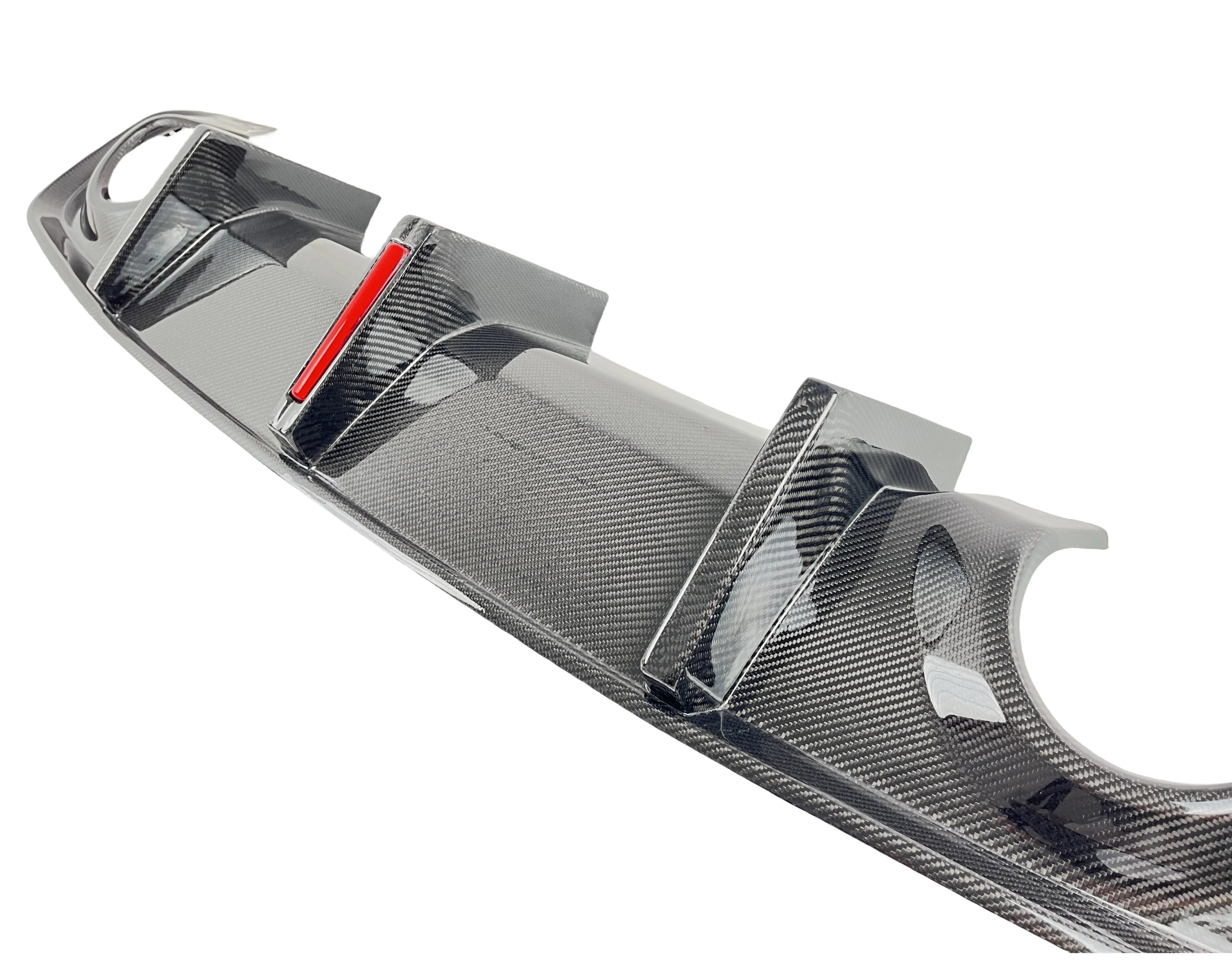 Carbon Fiber Rear Diffuser W/Led - 2020-24 Dodge Charger Widebody.