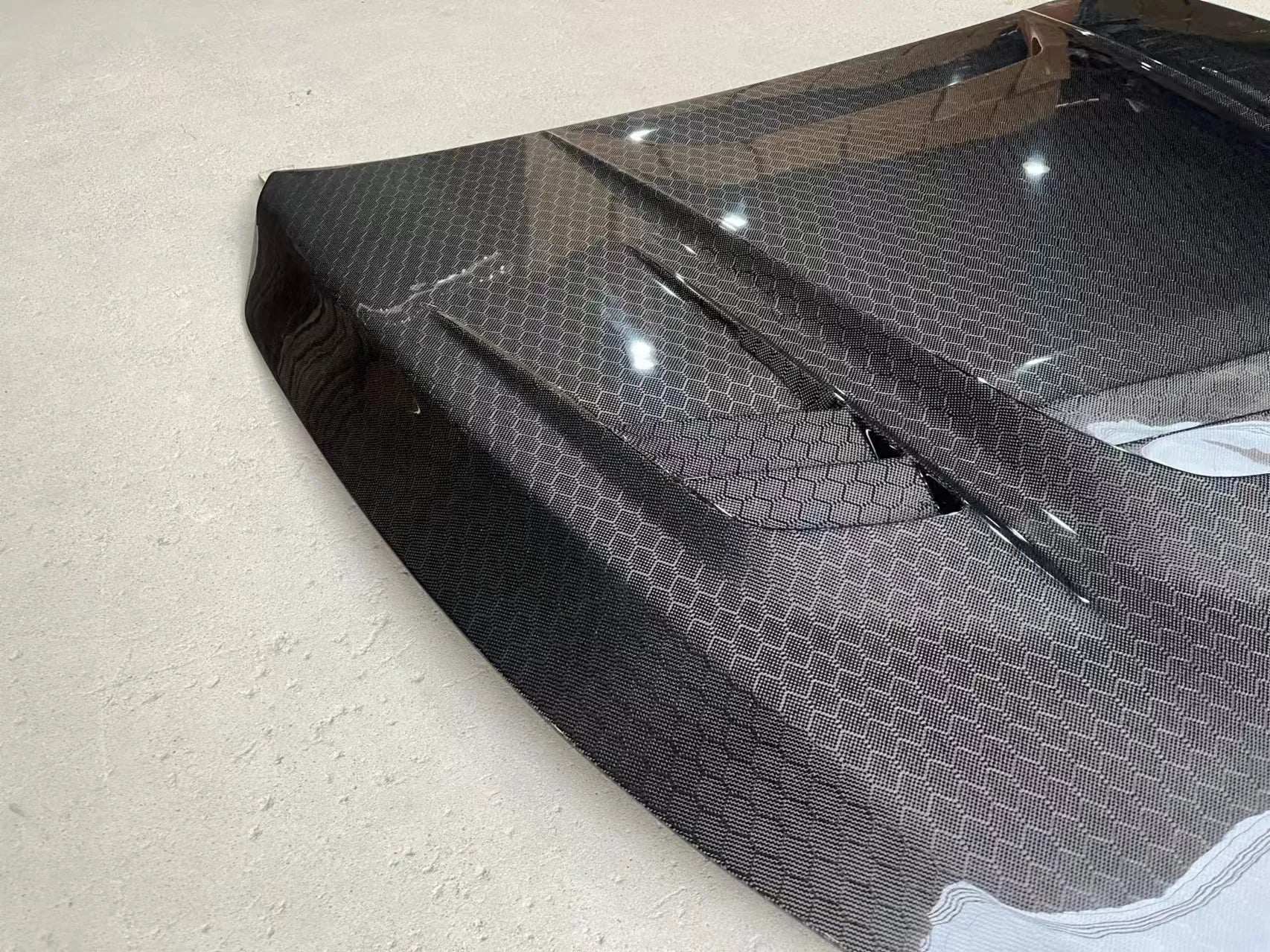 Carbon Fiber Front Engine Vented Hood - Infiniti Q60 Q60S CV37.
