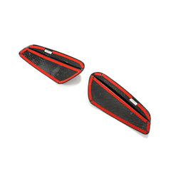 Carbon Fiber Rear Bumper Vent Trim Cover - Porsche 911 Carrera Turbo S GT3 Targa 2-Door 2019-2022.