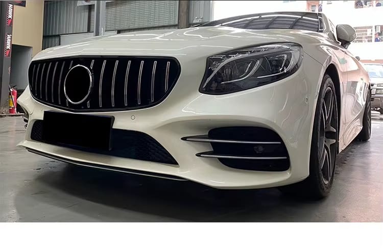 Gloss Black GT Style  Front Grille - Mercedes S Class W217 2018+.