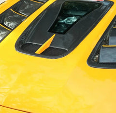 Carbon Fiber Vented Hood W/ Transparent Window V2 - Mercedes GT/GTR/GTS/GTC.