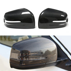 Carbon fiber Mirror Caps Replacement  -Carbon Fiber Mirror Cap Set - Mercedes Benz W463 G Class, W166 GLE Class, & X166 GLS Class.