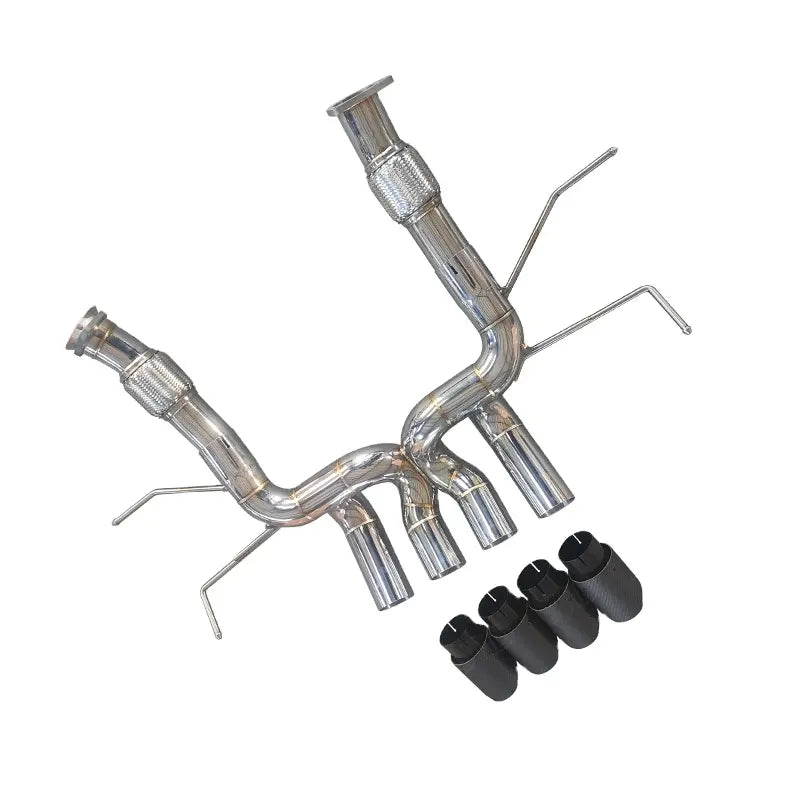 Performance Full straight pipe catback Exhaust - Chevrolet corvette C8 Z06.