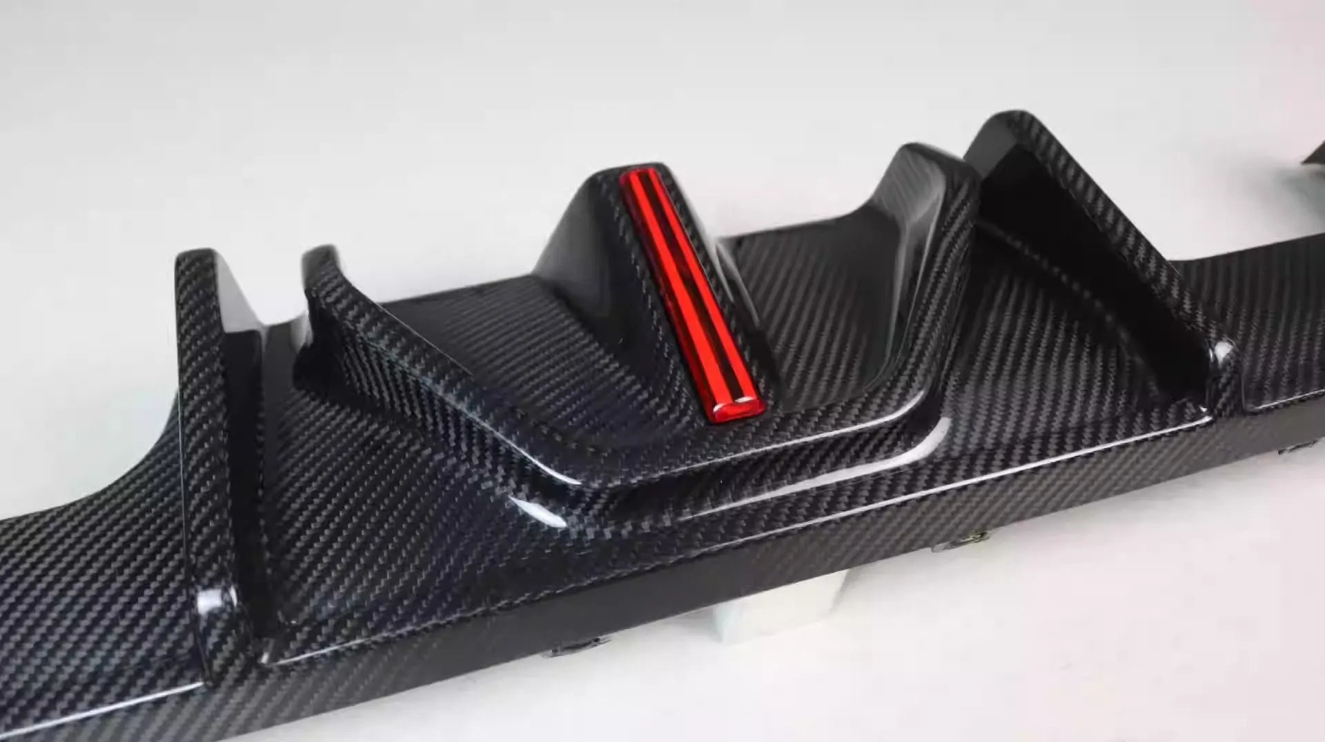 V2 Carbon Fiber Rear Diffuser W/ LED Light - 21-25 BMW G80 M3 G82 G83 M4.