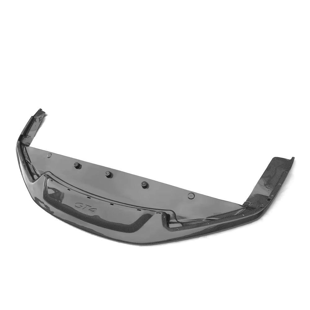 Carbon Fiber GT4 Style Front Bumper Splitter Lip - Porsche 718.
