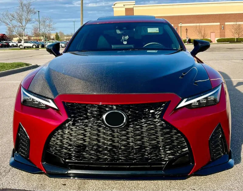 Carbon Fiber OEM Style front Hood - Lexus  IS 300, IS 350, and IS 500 2021-2024.