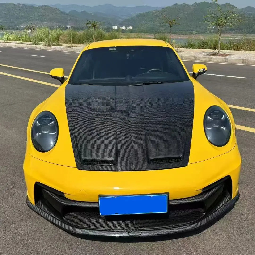 Dry Carbon Fiber GT3 Style Hood Bonnet  -  Porsche 911 Carrera S GT3.