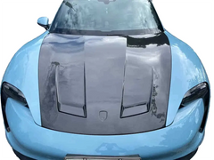 Carbon Fiber vented Front Hood Bonnet - Porsche Taycan 9J1 Turismo RWD/4S/GTS/Turbo/S.