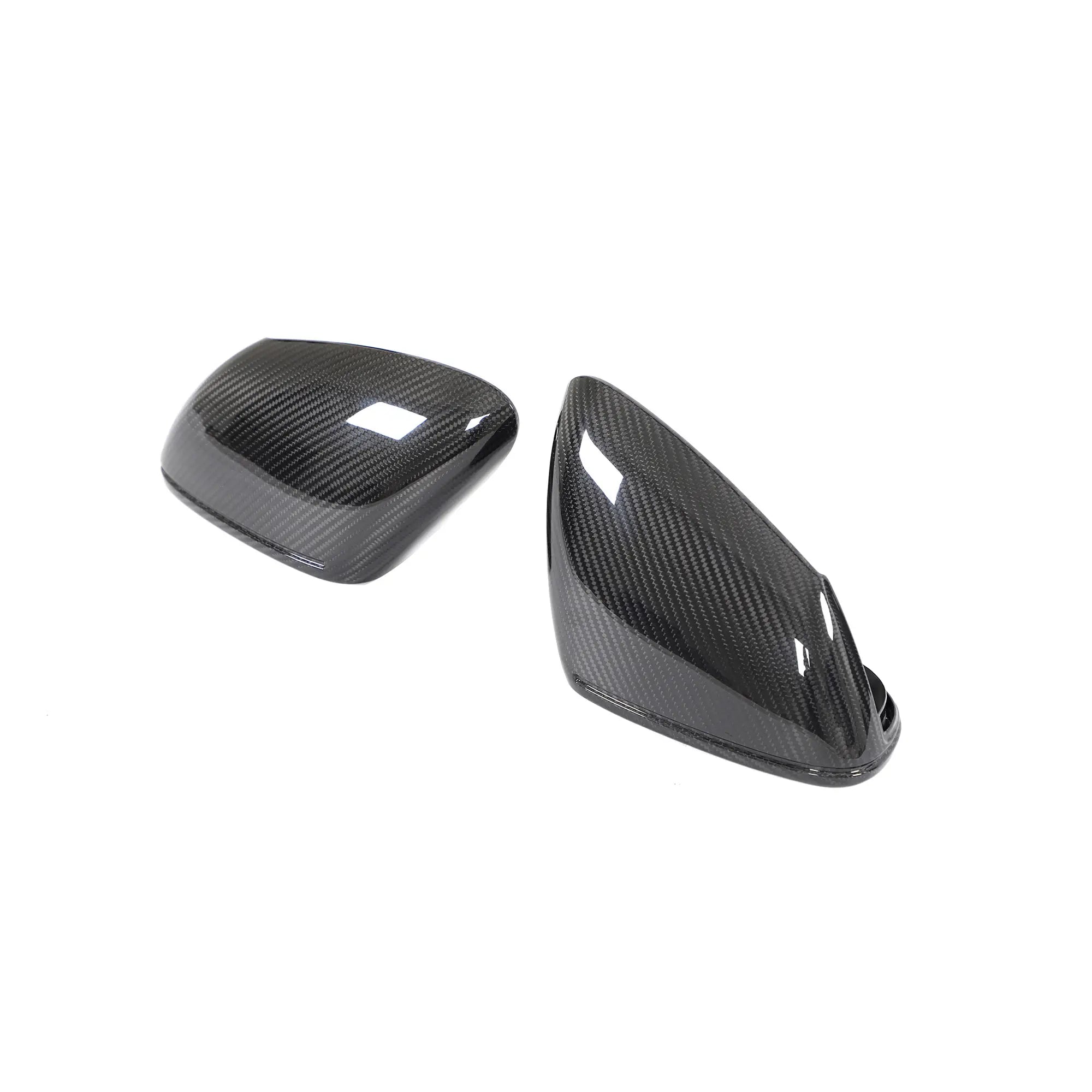 Pre-preg Carbon Fiber Side Mirror Replacement Set - Porsche Taycan 9J1 19-20.