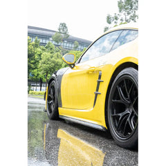 Pre-preg Carbon Fiber Side Skirt - Porsche 718 Cayman / Boxster / GTS / GT4 / Spyder.