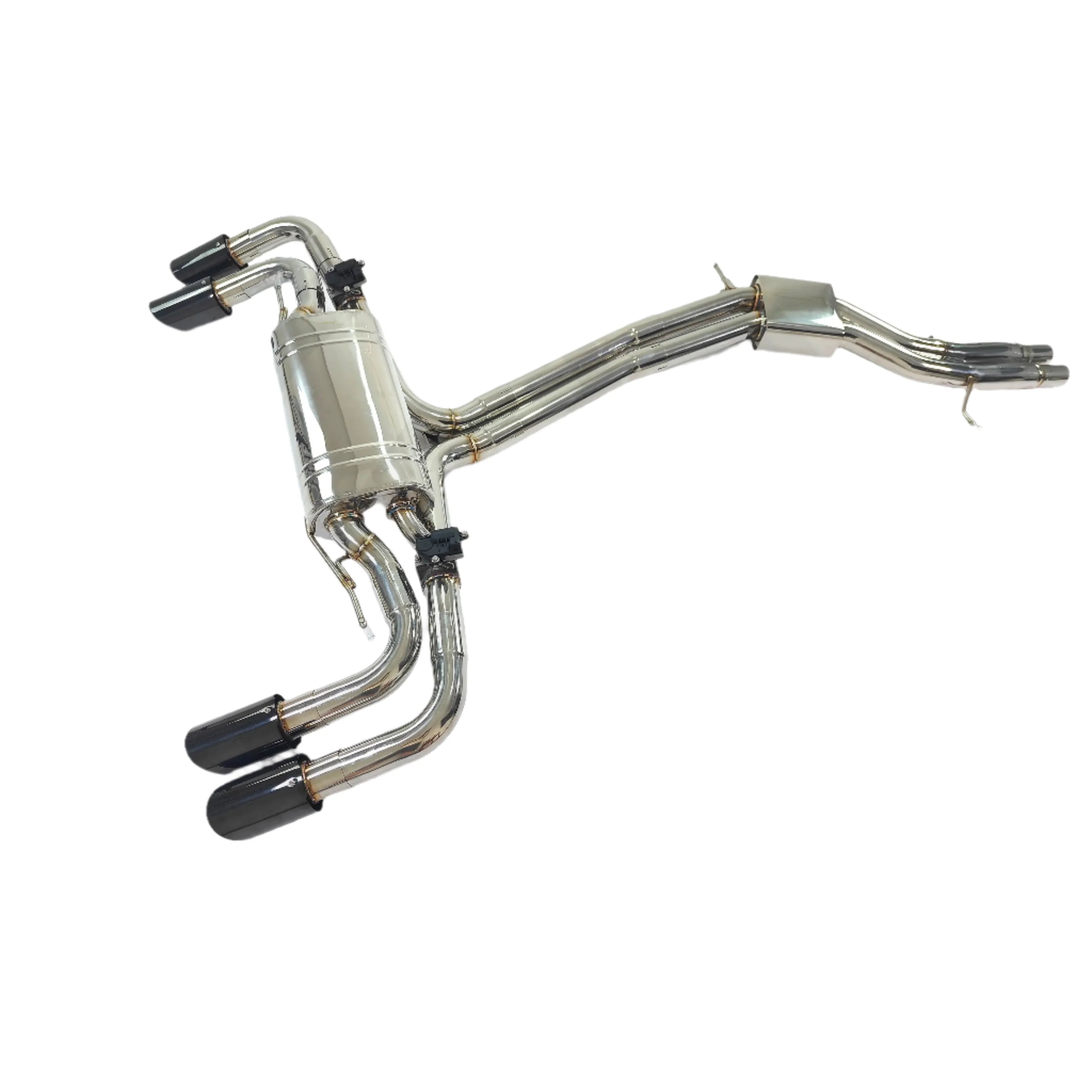 Valved Cat Back Muffler Exhaust System - Porsche Cayenne Turbo 4.0T.