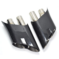 Carbon Fiber B Style Exhaust Tips - Mercedes Benz G-Class W463 W464 G63 G500.
