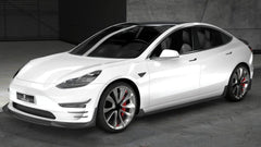 Carbon Fiber Front Lip for Tesla Model 3.