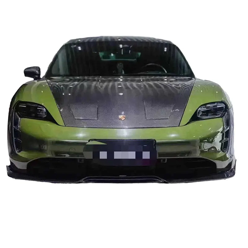 Carbon Fiber vented Front Hood Bonnet - Porsche Taycan 9J1 Turismo RWD/4S/GTS/Turbo/S.