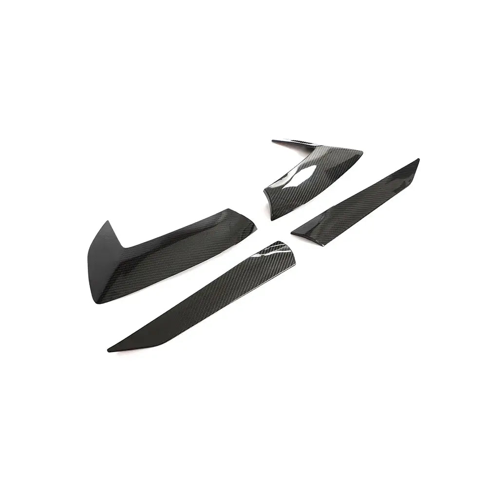 Carbon Fiber Side Fender Vent Door Garnish Trim - Corvette C8.