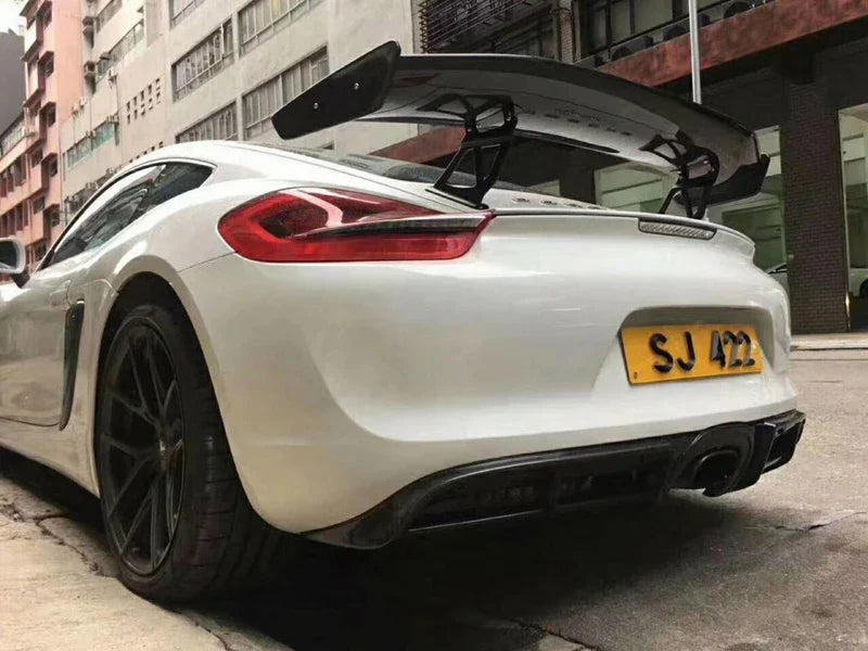 V2 Carbon Fiber Rear Wing - Porsche Cayman Boxster GT4 981 /718/987.