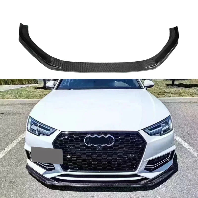 Carbon Fiber Front Lip V2 - Audi A4 S4 B9.