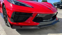 Carbon Fiber V Style Front Lip -  Chevrolet Corvette C8.