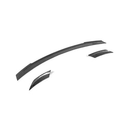 Dry Carbon Fiber Rear Ducktail Trunk Spoiler - Porsche Taycan 4S.