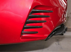 Carbon Fiber Rear Bumper Trim -  Lexus RC200t RC300h RC300 RC350 RC F SPORT 2015-2020.