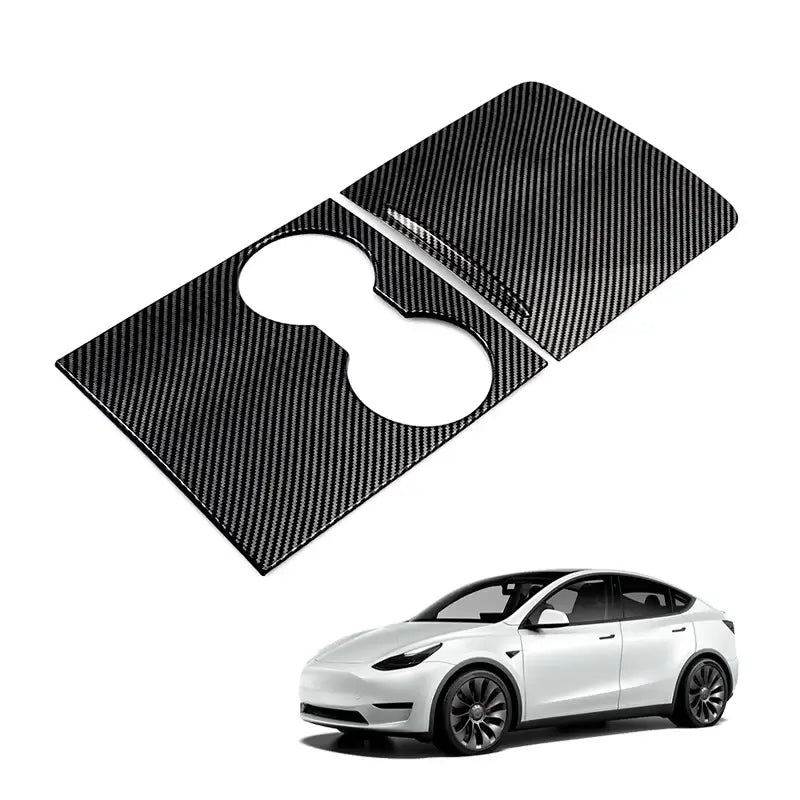 Carbon Fiber Interior Center Console Cover for Tesla Model 3 & Y.