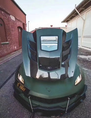 Carbon Fiber Vented Hood Bonnet - Chevrolet Corvette C7.
