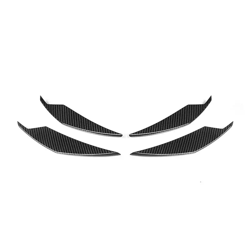 CARBON FIBER FRONT BUMPER CANARDS - BMW G8X G80 G82 M3 M4.