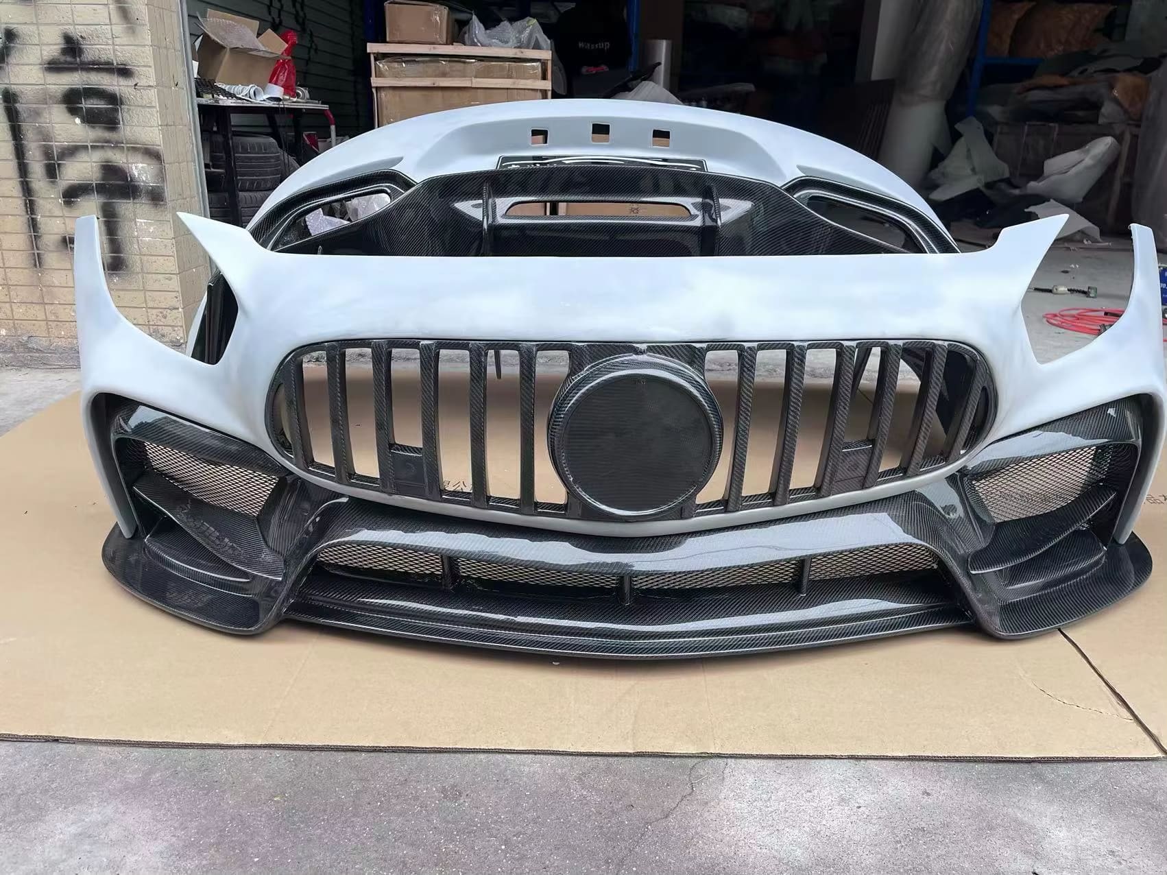 IMP Performance Style  Carbon Fiber Front Bumper- 2017-2021 Mercedes Benz AMG GT GTS GTC.