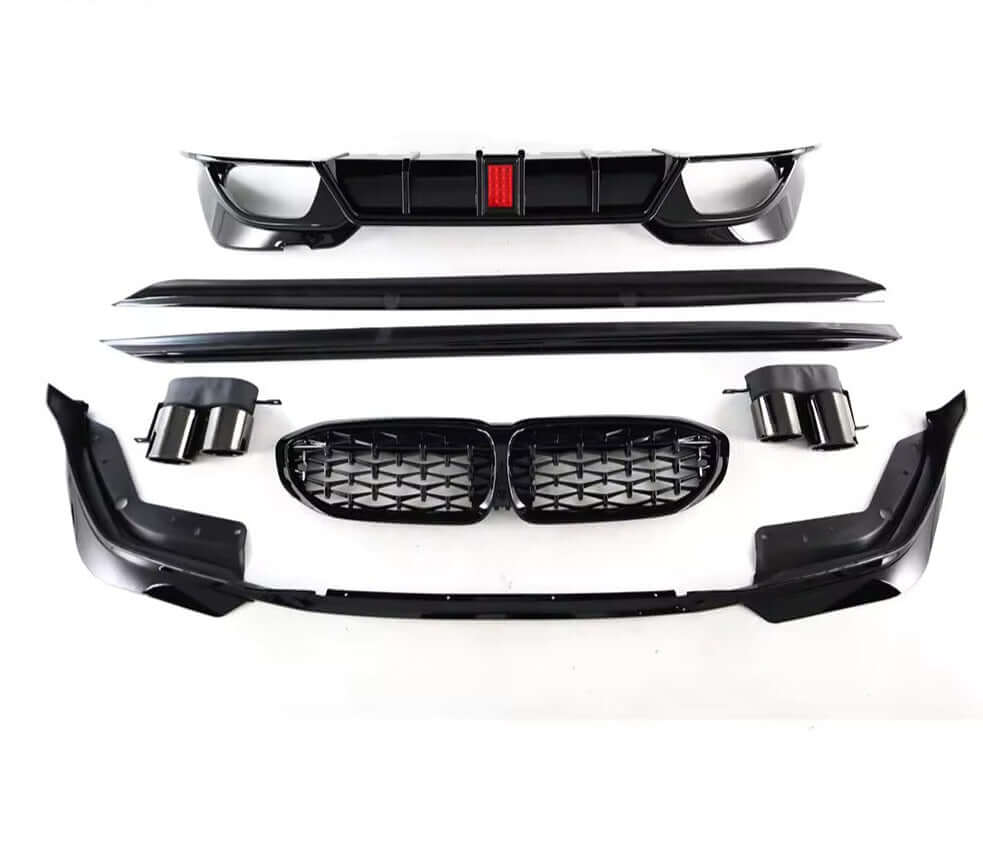 ABS Gloss Black aerodynamic Body Kit - BMW G20 Pre-LCI.