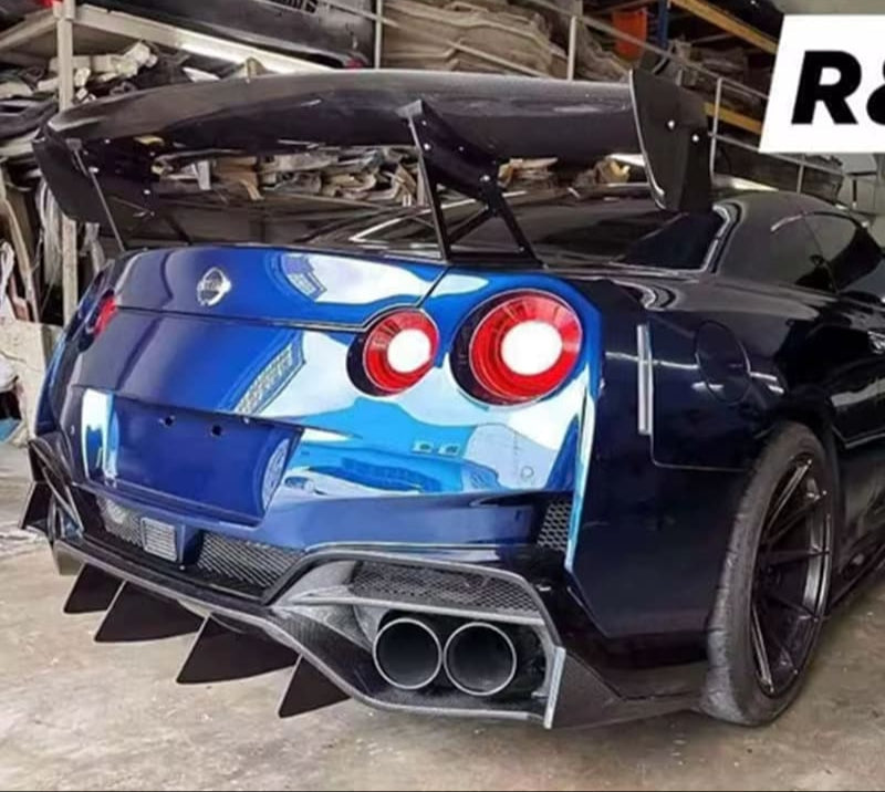Carbon Fiber Rear Wing APR Style - NIssan GTR R35.