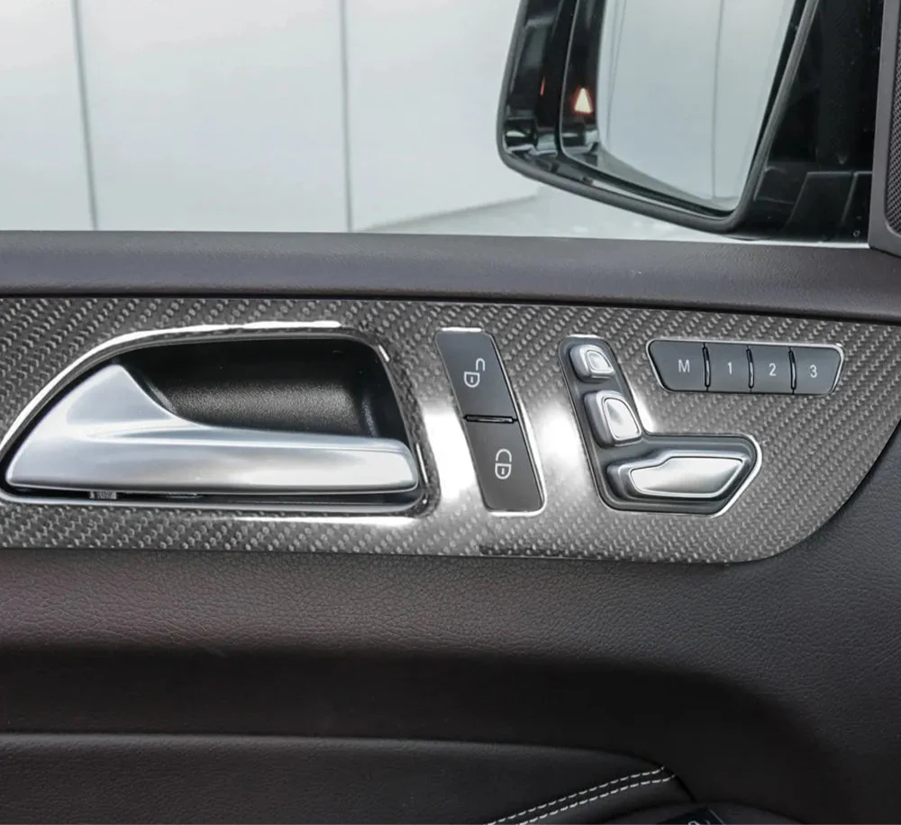Carbon Fiber Interior Dash Board/ Door Panels - Mercedes GLE GLS 2015-2018 7Pcs.
