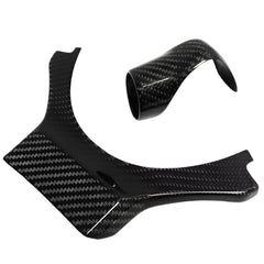 Carbon Fiber Center Steering Wheel Trim w/ Gear Shift Knob Cover -  Lexus RC NX RX RC300 RC350 NX300h RX350 RX450 F Sport.