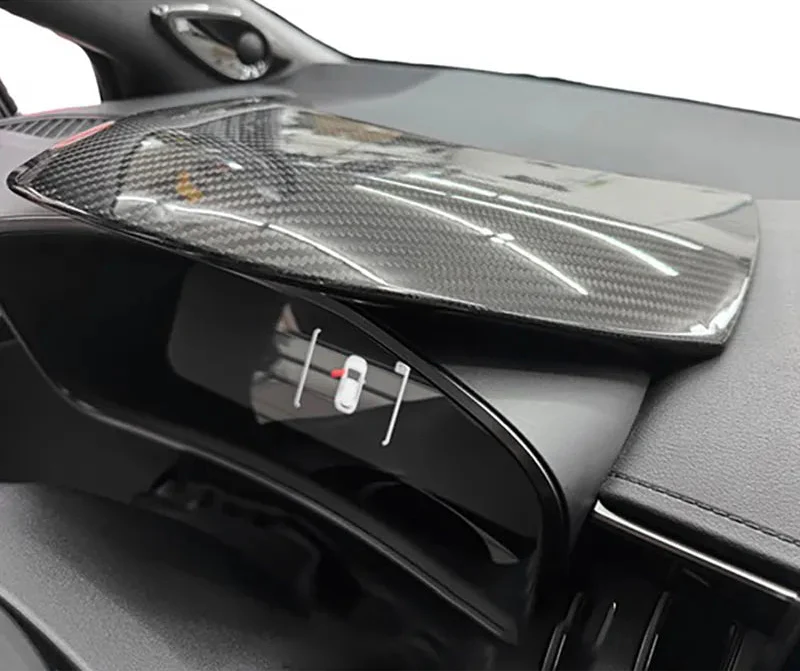 Carbon Fiber Interior Trim Upper Dashboard Meter Cover - Toyota GR Corolla.