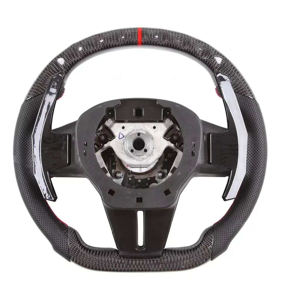 Facelift Conversion Carbon Fiber Steering Wheel complete steering wheel - Nissan GTR R35 2007-2020.