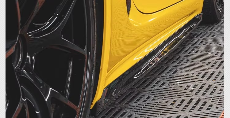 Pre-preg Carbon Fiber Side Skirt - Porsche 718 Cayman / Boxster / GTS / GT4 / Spyder.