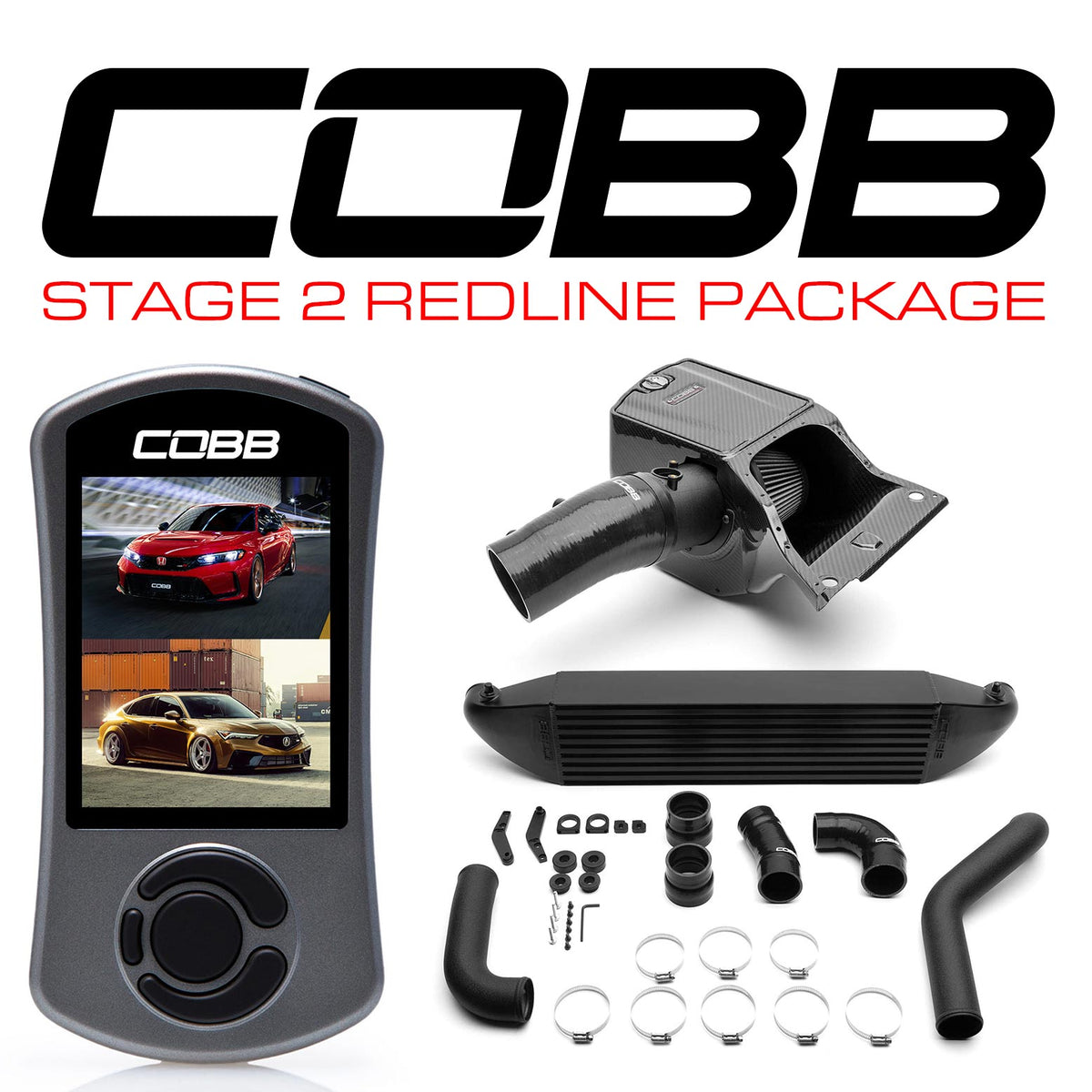 Cobb 23-25 Honda Civic Type R / 24-25 Acura Integra Type-S Stg 2 Redline CF Power Pkg (DS ONLY) - BK